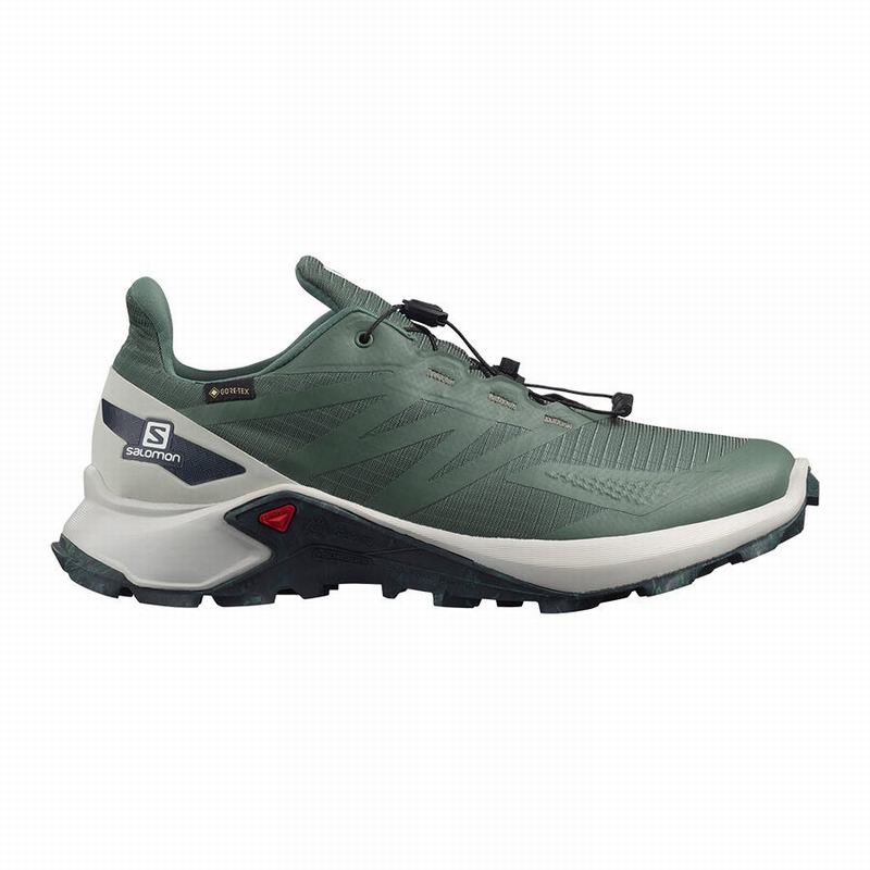 Salomon SUPERCROSS BLAST GTX Zapatillas Trail Running Hombre - Verde - Colombia (56809-QMGE)